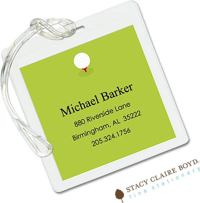 Luggage Tags/ID Tags by Stacy Claire Boyd - Lets Play Golf Luggage Tags/ID Tags by Stacy Claire Boyd - Lets Play Golf