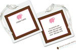 Luggage Tags/ID Tags by Stacy Claire Boyd - Pink Ele-Fun