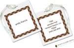 Luggage Tags/ID Tags by Stacy Claire Boyd - Pastel & Plaid Pink