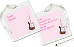 Luggage Tags/ID Tags by Stacy Claire Boyd - Lets Rock Pink