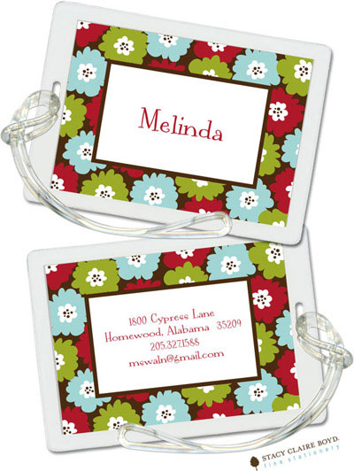 Luggage Tags/ID Tags by Stacy Claire Boyd - Flower Pop