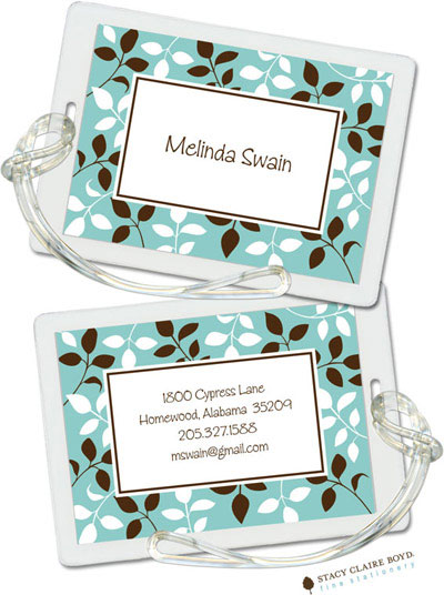 Luggage Tags/ID Tags by Stacy Claire Boyd - In The Breeze - Blue