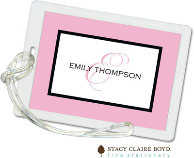 Luggage Tags/ID Tags by Stacy Claire Boyd - Simple Frame - Peony