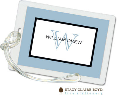 Luggage Tags/ID Tags by Stacy Claire Boyd - Simple Frame - Slate