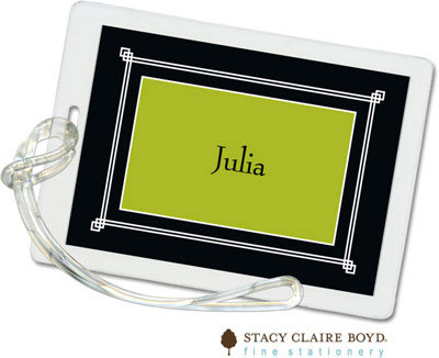 Stacy Claire Boyd ID Tags - Simply Framed - Green