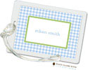 Stacy Claire Boyd ID Tags - Gleeful Gingham - Blue
