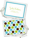 Stacy Claire Boyd ID Tags - Party Dots - Aqua