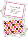 Stacy Claire Boyd ID Tags - Party Dots - Pink