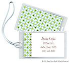Stacy Claire Boyd ID Tags - Floral Mosaic - Blue Tag