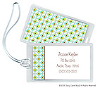 Luggage Tags/ID Tags by Stacy Claire Boyd - Floral Mosaic - Blue Tag