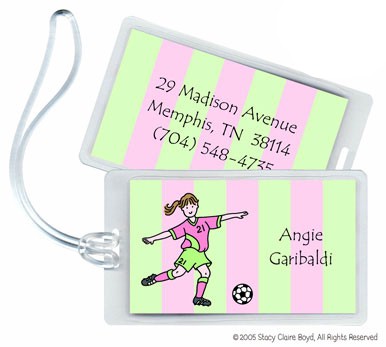 Luggage Tags/ID Tags by Stacy Claire Boyd - What A Kick Tag Luggage Tags/ID Tags by Stacy Claire Boyd - What A Kick Tag