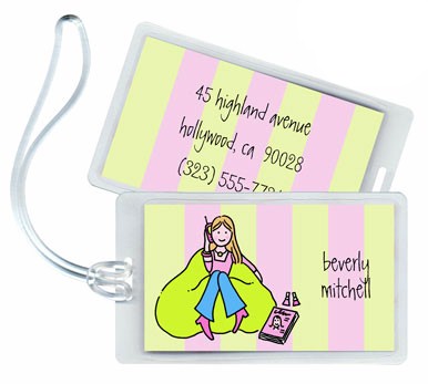 Luggage Tags/ID Tags by Stacy Claire Boyd - Girl Talk Tag Luggage Tags/ID Tags by Stacy Claire Boyd - Girl Talk Tag