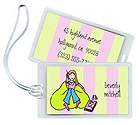Luggage Tags/ID Tags by Stacy Claire Boyd - Girl Talk Tag