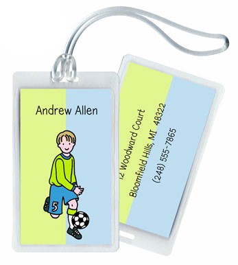Luggage Tags/ID Tags by Stacy Claire Boyd - Soccer All-Star Tag Luggage Tags/ID Tags by Stacy Claire Boyd - Soccer All-Star Tag