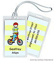 Luggage Tags/ID Tags by Stacy Claire Boyd - Pedal Pusher Tag