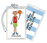 Starfish Art Luggage Tags - Basketball Boy