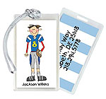 Starfish Art Luggage Tags - Football Boy