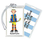 Starfish Art Luggage Tags - Hockey Boy