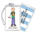 Starfish Art Luggage Tags - School Boy