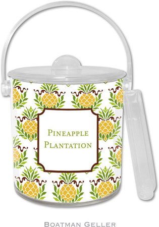 Boatman Geller Lucite Ice Buckets - Pineapple Repeat (Panel)