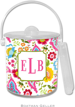 Boatman Geller Lucite Ice Buckets - Bright Floral (Panel) Boatman Geller Lucite Ice Buckets - Bright Floral (Panel)