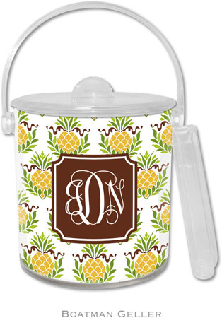 Boatman Geller Lucite Ice Buckets - Pineapple Repeat (Pre-Set) Boatman Geller Lucite Ice Buckets - Pineapple Repeat (Pre-Set)