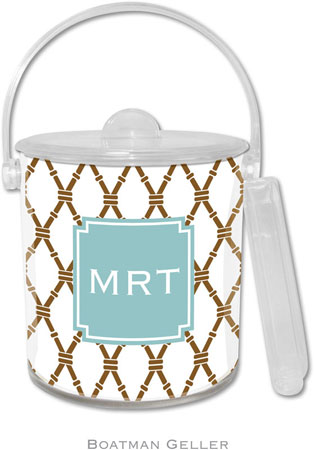 Boatman Geller Lucite Ice Buckets - Bamboo Brown & Slate (Pre-Set) Boatman Geller Lucite Ice Buckets - Bamboo Brown & Slate (Pre-Set)