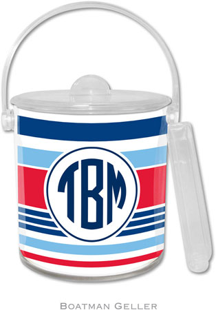 Boatman Geller Lucite Ice Buckets - Espadrille Nautical (Pre-Set) Boatman Geller Lucite Ice Buckets - Espadrille Nautical (Pre-Set)