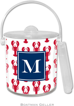 Boatman Geller Lucite Ice Buckets - Lobsters Red (Pre-Set) Boatman Geller Lucite Ice Buckets - Lobsters Red (Pre-Set)