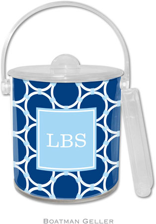 Boatman Geller Lucite Ice Buckets - Bamboo Rings Navy (Pre-Set) Boatman Geller Lucite Ice Buckets - Bamboo Rings Navy (Pre-Set)