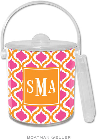 Boatman Geller Lucite Ice Buckets - Kate Tangerine & Raspberry (Pre-Set) Boatman Geller Lucite Ice Buckets - Kate Tangerine & Raspberry (Pre-Set)