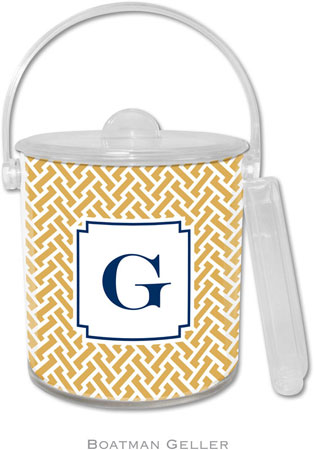Boatman Geller Lucite Ice Buckets - Stella Gold Boatman Geller Lucite Ice Buckets - Stella Gold