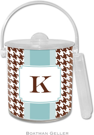 Boatman Geller Lucite Ice Buckets - Alex Houndstooth Chocolate Boatman Geller Lucite Ice Buckets - Alex Houndstooth Chocolate