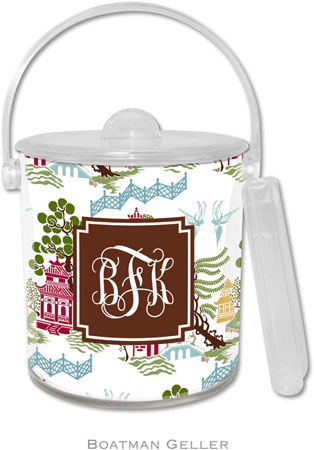 Boatman Geller Lucite Ice Buckets - Chinoiserie Autumn (Pre-Set) Boatman Geller Lucite Ice Buckets - Chinoiserie Autumn (Pre-Set)