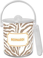 Boatman Geller - Create-Your-Own Lucite Ice Buckets (Zebra)