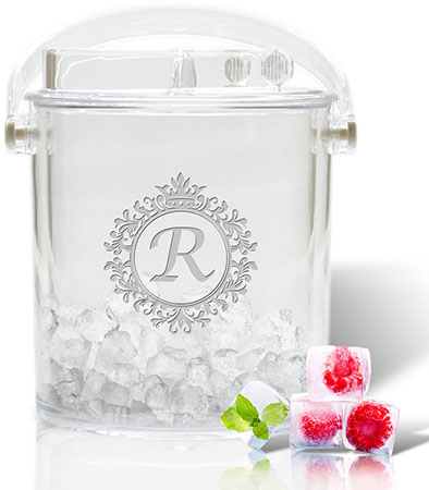 Personalized Ice Buckets by Carved Solutions - Wreath