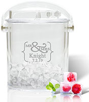 Personalized Ice Buckets by Carved Solutions - Mr. & Mrs.