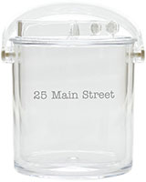 Personalized Ice Buckets by Carved Solutions - Address