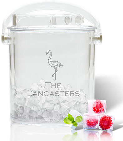 Personalized Ice Buckets by Carved Solutions - Flamingo #2