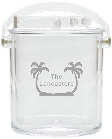 Personalized Ice Buckets by Carved Solutions - Palm Trees