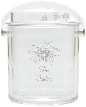 Personalized Ice Buckets by Carved Solutions - Fireworks