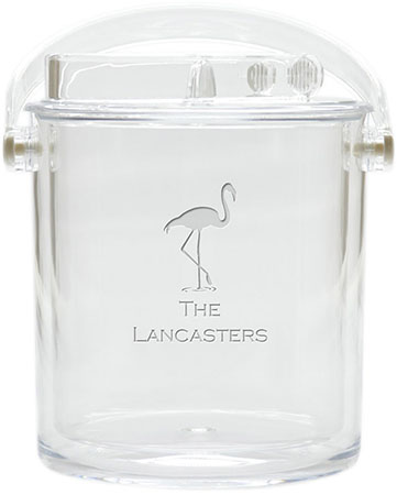 Personalized Ice Buckets by Carved Solutions - Flamingo