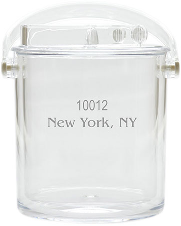 Personalized Ice Buckets by Carved Solutions - Zip Code