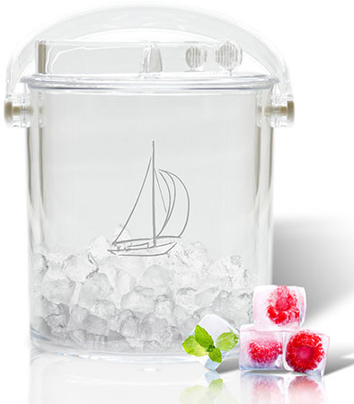 Non-Personalized Ice Buckets by Carved Solutions - Sailboat