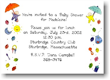 Blue Mug Designs Invitations - Baby Shower Blue Mug Designs Invitations - Baby Shower
