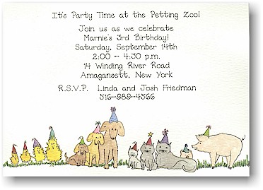 Blue Mug Designs Invitations - Party Animals Blue Mug Designs Invitations - Party Animals