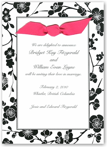 Boatman Geller - Black Blossom Invitations