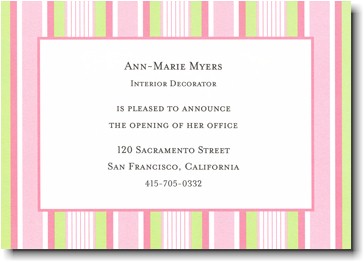 Boatman Geller - Pink Multistripe Invitations