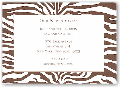 Boatman Geller - Brown Zebra Invitations