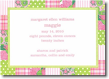 Boatman Geller - Pink Patchwork Invitations Boatman Geller - Pink Patchwork Invitations